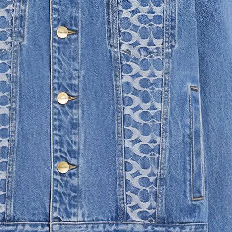 COACH SS22 Denim Jacket Women's Indigo-5