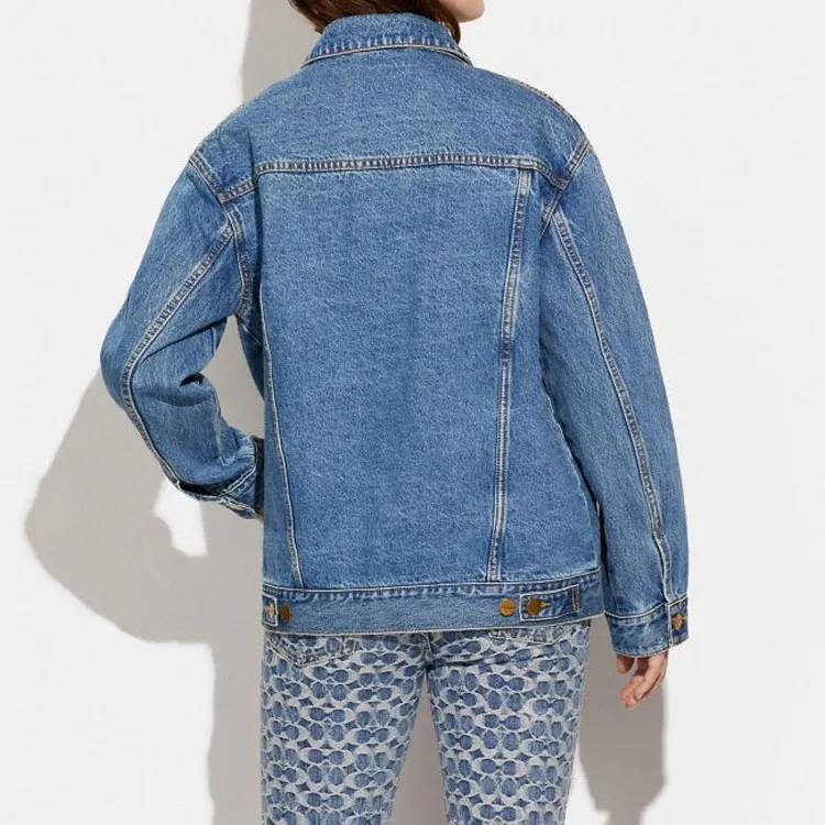 COACH SS22 Denim Jacket Women's Indigo-2
