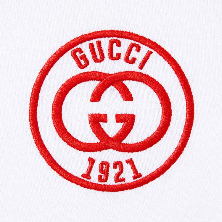 GUCCI Logo-embroidered Cotton T-shirt-5