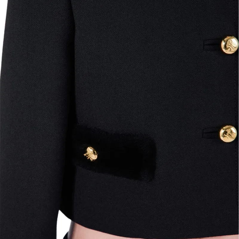 PRADA Button Up Cropped Jacket-4