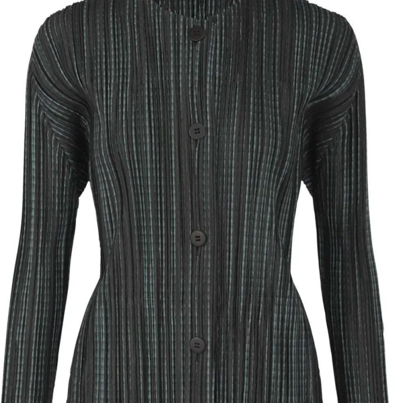 PLEATS PLEASE ISSEY MIYAKE FW24 Long-Sleeved Dresses Women's Green-1