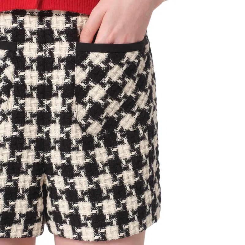 Valentino Damier Light High Waist Shorts-6