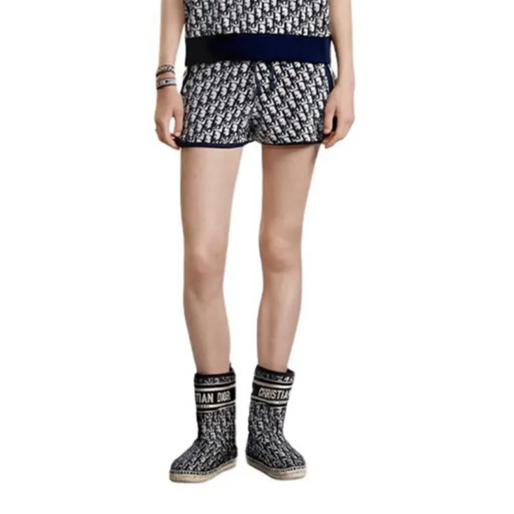DIOR Quarterly New Products Casual Shorts Women's Marine Blue-3
