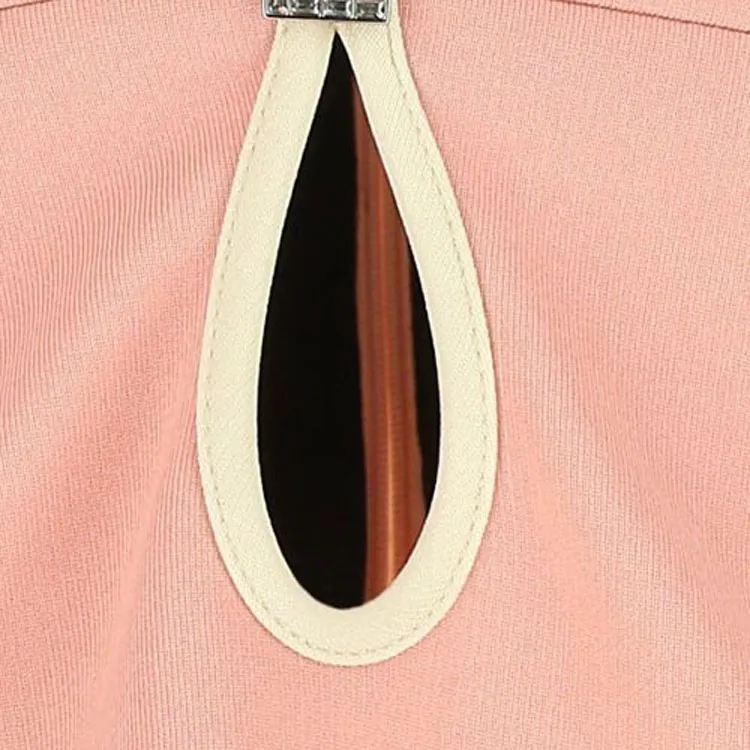 GUCCI Short Sleeved Dresses Women's Pink-4