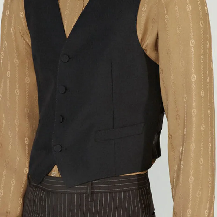 GUCCI X Harry Styles Co branded Vest Men's Black-3