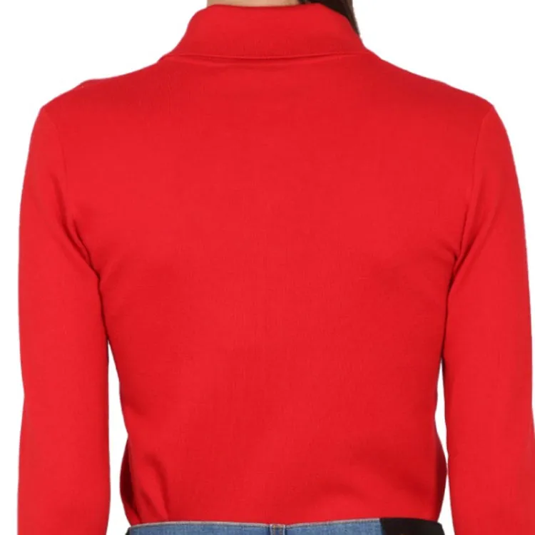 GUCCI Half Buttoned Long Sleeve Polo Shirt-4