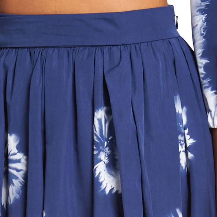 PRADA SS21 Casual Long Skirts Women's Blue-2
