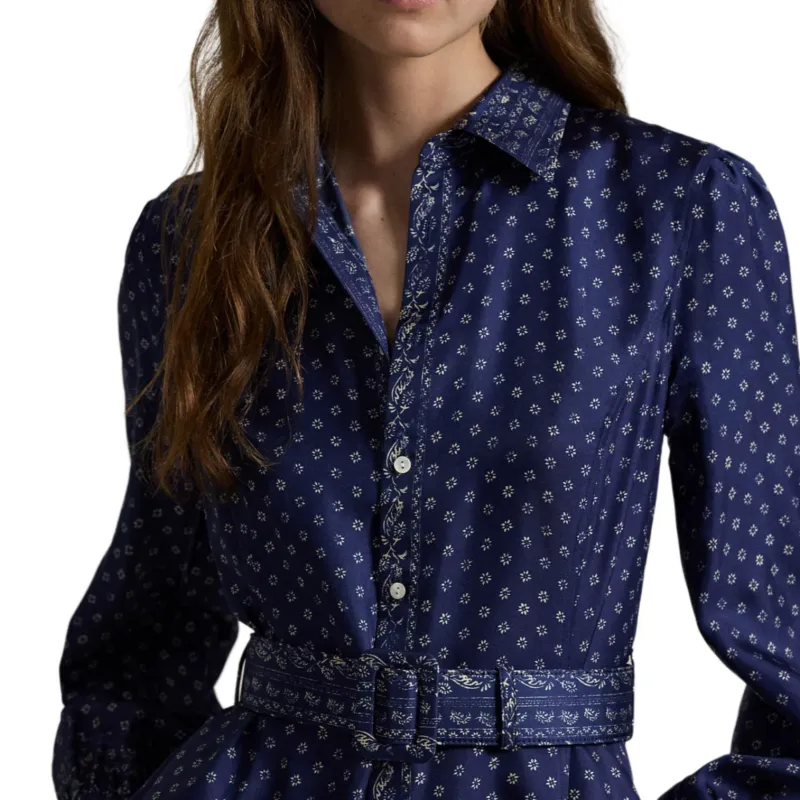 Polo Ralph Lauren Long-Sleeved Dresses Women's Marine Blue-4