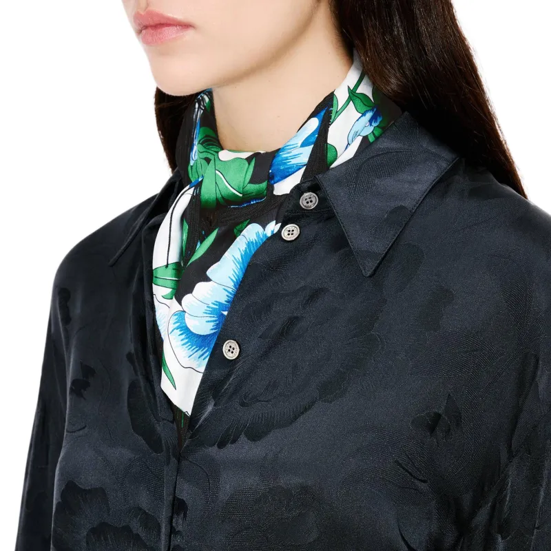 KENZO Peonies Midi Shirt Dress-6