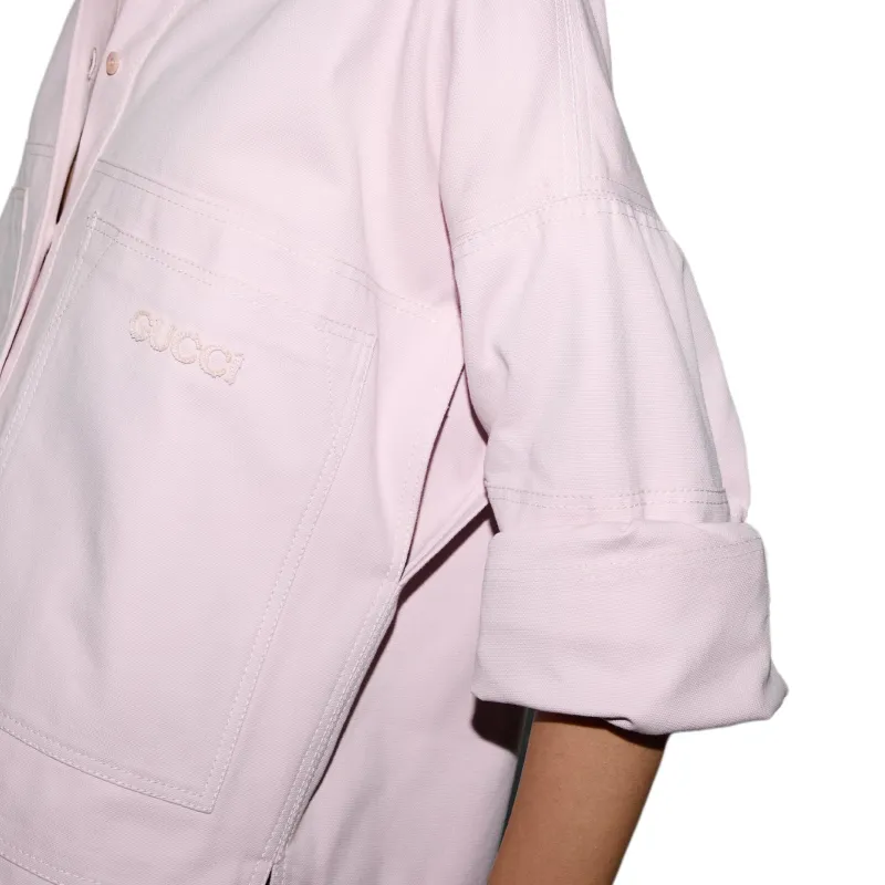 GUCCI Canvas Overshirt-4