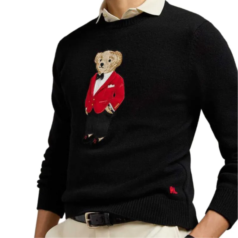Ralph Lauren Purple Label Polo Bear embroidered Jumper-4