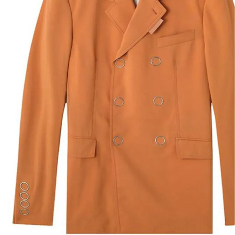 Burberry Business Suits Men Orange Red-3