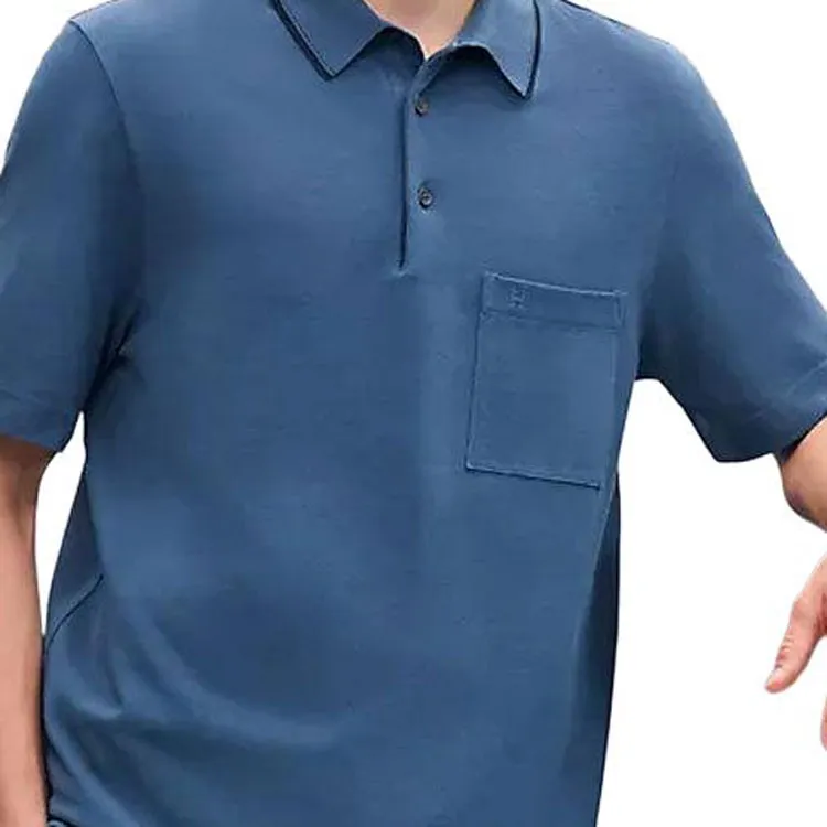 HERMES SS25 Polo Shirt Men's Dark Blue-4
