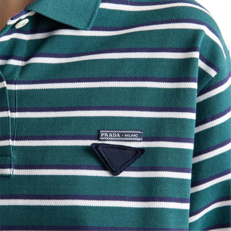 PRADA SS25 Polo Shirt Women's Jadeite Green-4