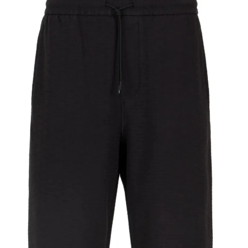 EMPORIO ARMANI Asv Lyocell Blend Jersey Joggers With All over Lettering-4