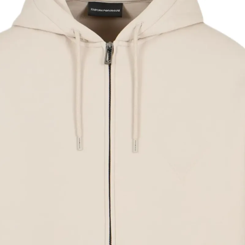 EMPORIO ARMANI Logo embroidered Hooded Jacket-1