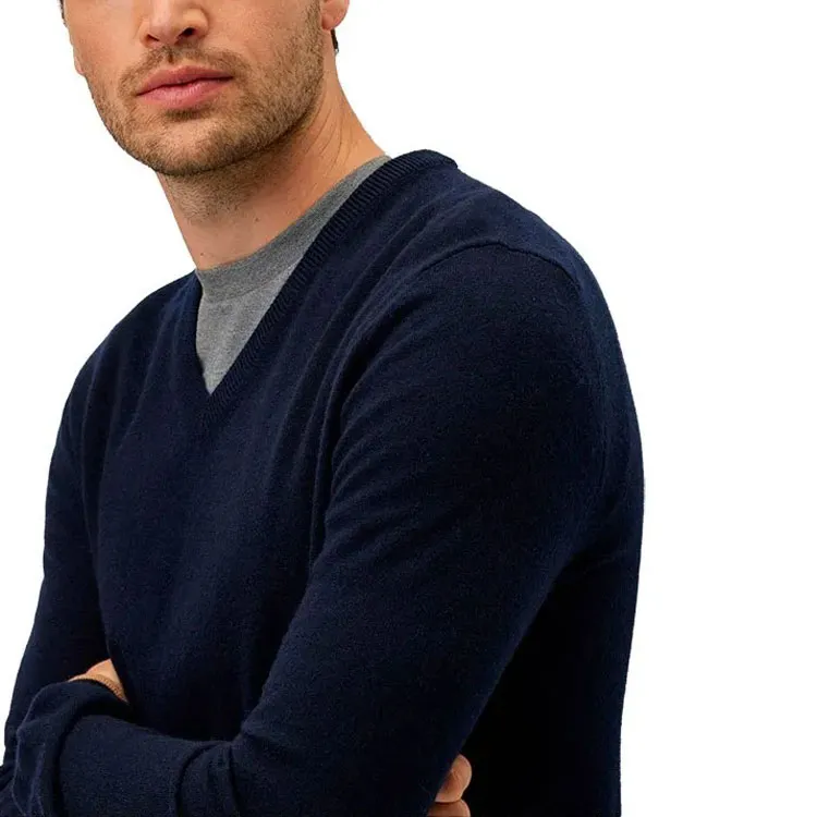 HUGO BOSS Cashmere Sweaters Men Dark Blue-4