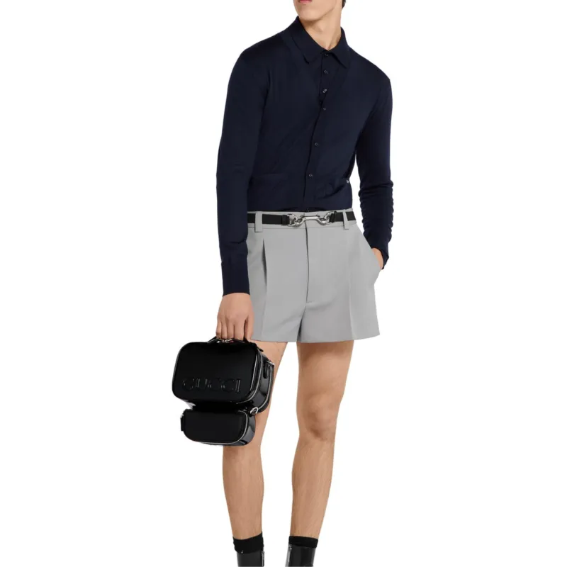 GUCCI SS25 Polo Shirt Men's Dark Blue-3