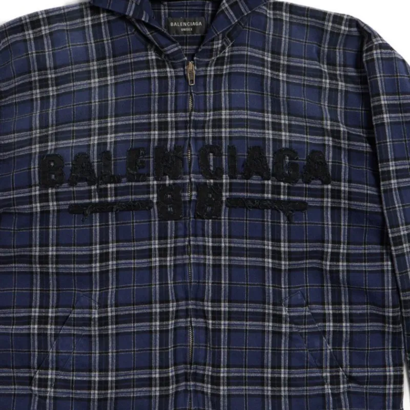 Balenciaga SS25 Jackets Coats Regular Fit Men's Marine Blue-2