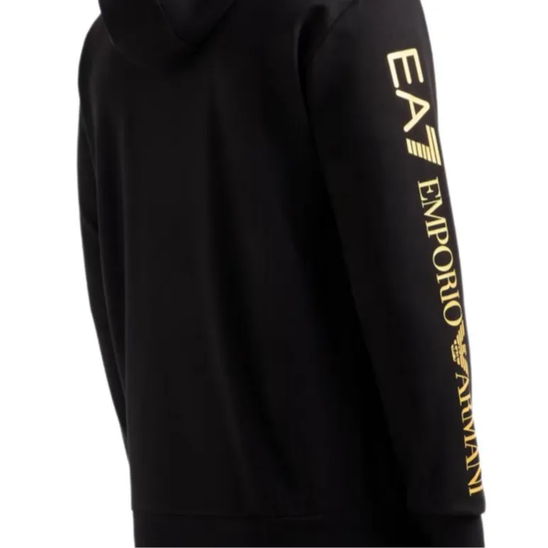EMPORIO ARMANI Logo print Zip up Hoodie-5