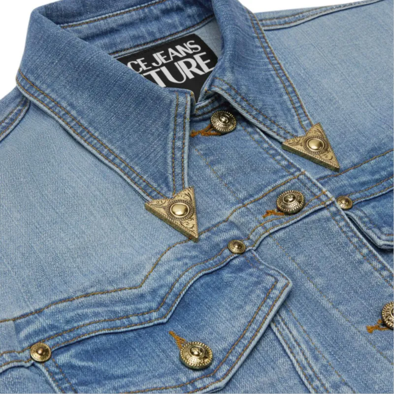 VERSACE JEANS COUTURE Cropped Denim Jacket-2