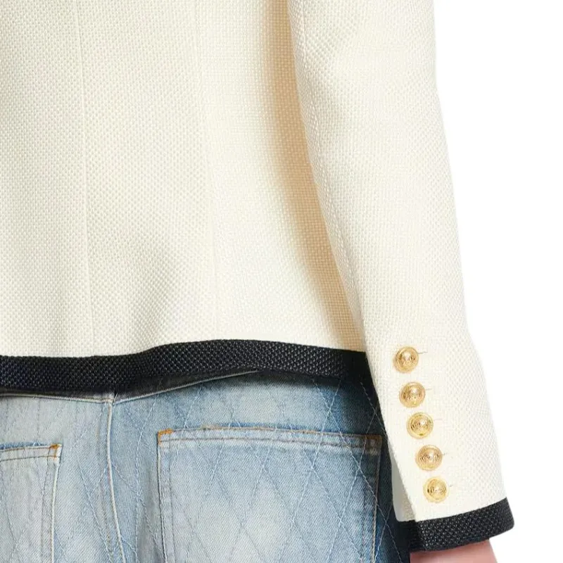 BALMAIN Jackets & Coats Women's Beige-6