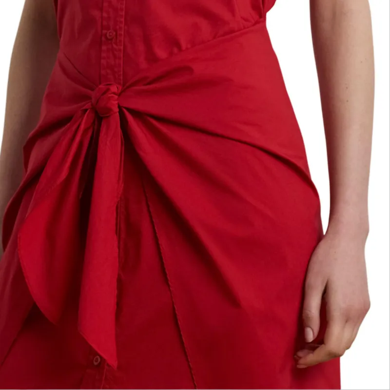 LAUREN RALPH LAUREN Short Sleeved Dress Women's Red-4