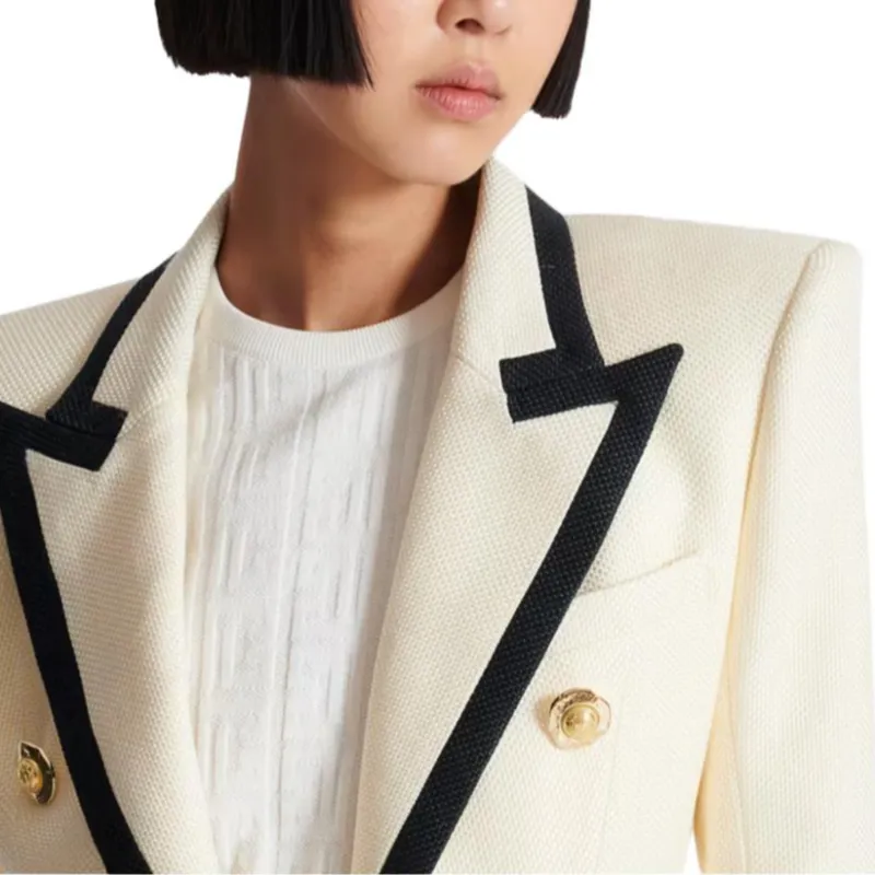 BALMAIN Jackets & Coats Women's Beige-5