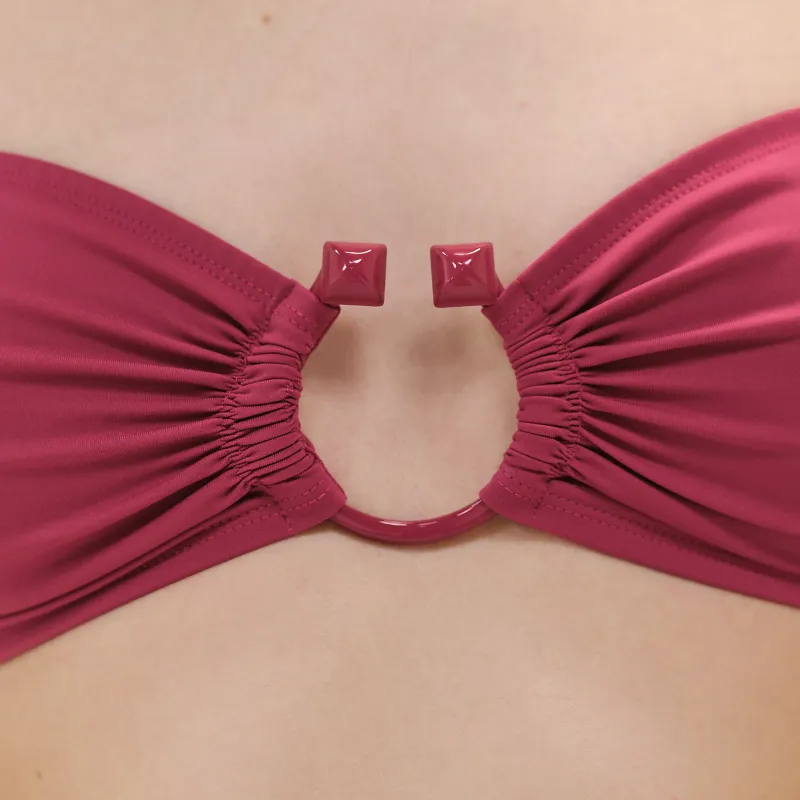 HERMES SS25 Bikini Women's Amaranth Rose-4