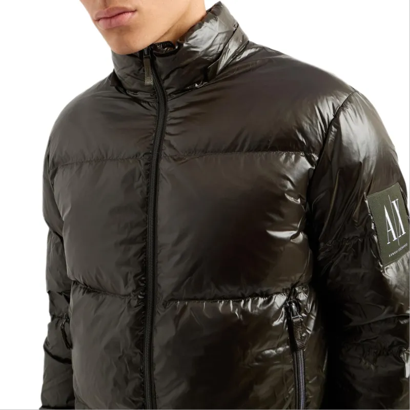 EMPORIO ARMANI FW24 Down Jacket Men's Brown Green-4