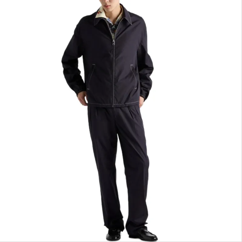 PRADA Cotton Straight Trousers-1
