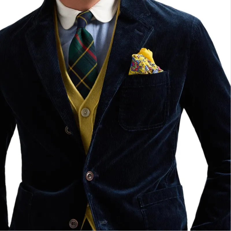 Polo Ralph Lauren FW24 Business Suit Coat Men's Dark Blue-4