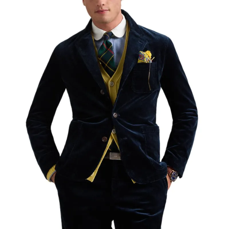 Polo Ralph Lauren FW24 Business Suit Coat Men's Dark Blue-2