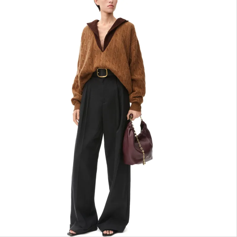 LOEWE V Neck Relaxed Fit Jumper-1