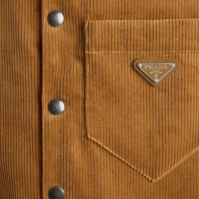 PRADA SS25 Shirt Men's Wheat Yellow-5