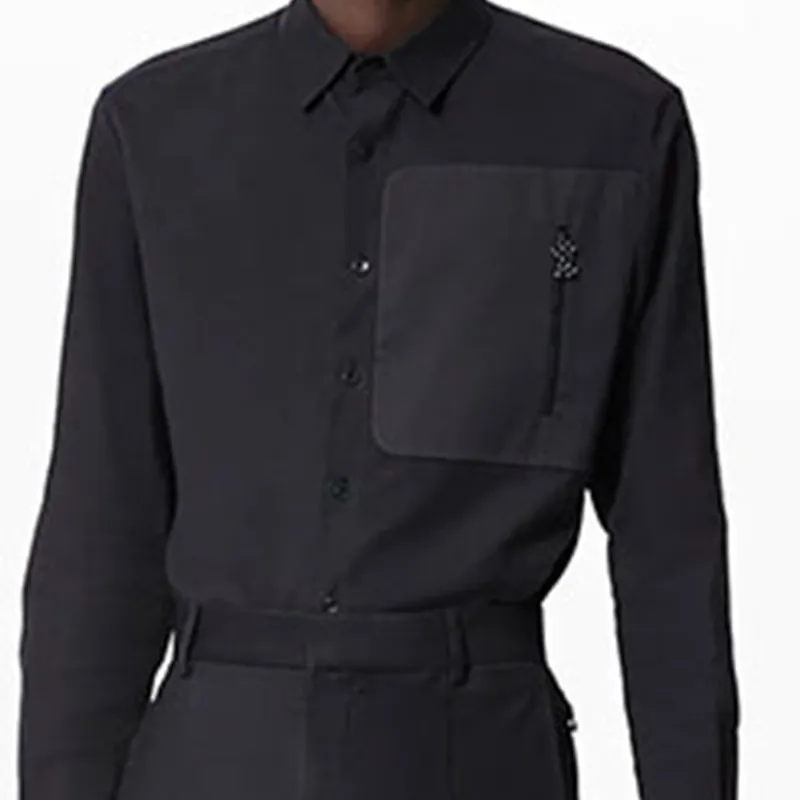 LOUIS VUITTON Shirt Men's Black-4