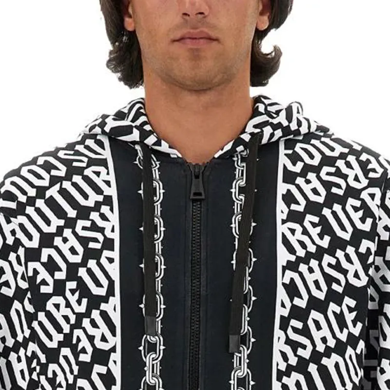 VERSACE JEANS COUTURE Zip up Cotton Hoodie-3