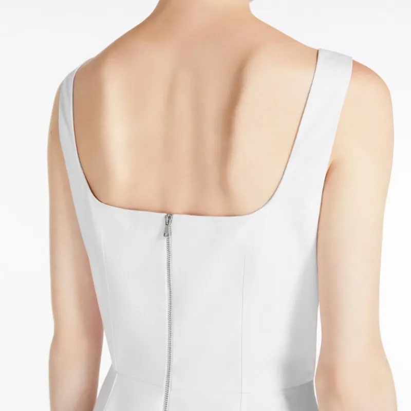 SportMax Sleeveless Dresses Women's White-5