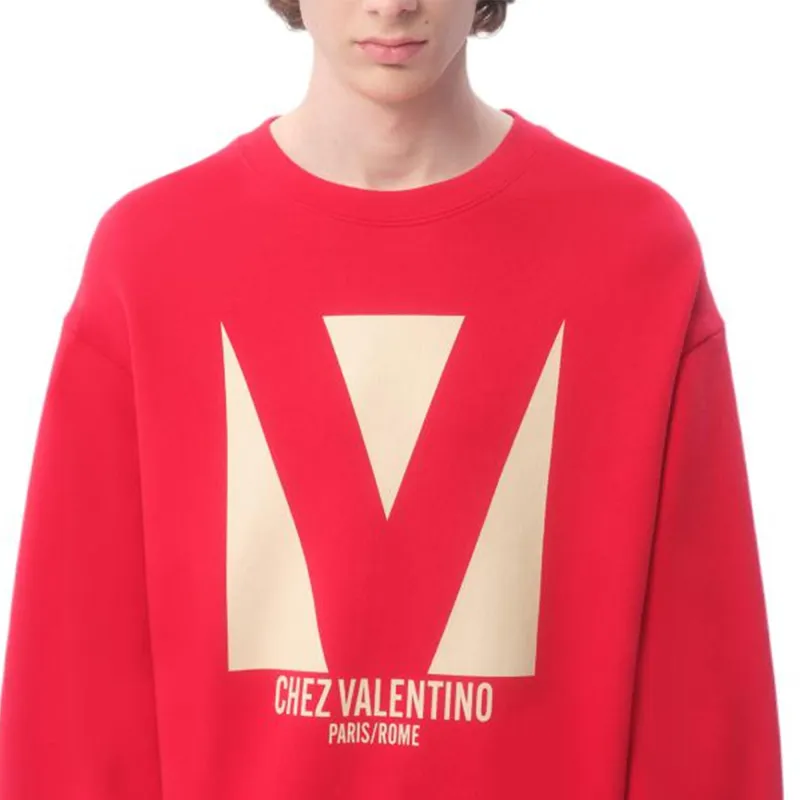 Valentino Chez Valentino Printed Crewneck Sweatshirt-7
