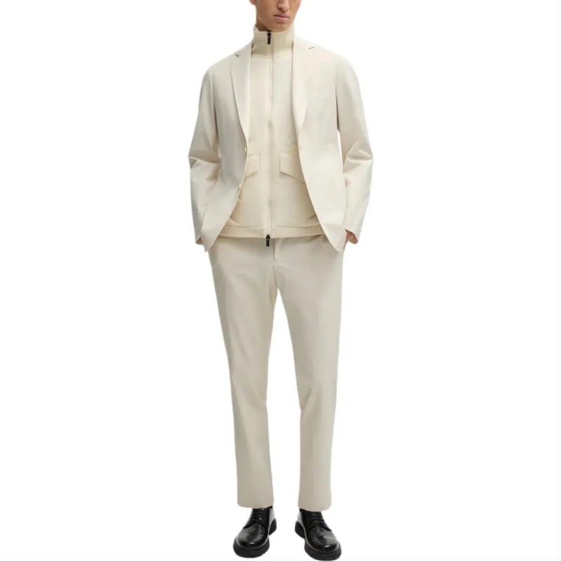 HUGO BOSS FW24 Casual Pants Men's White-1