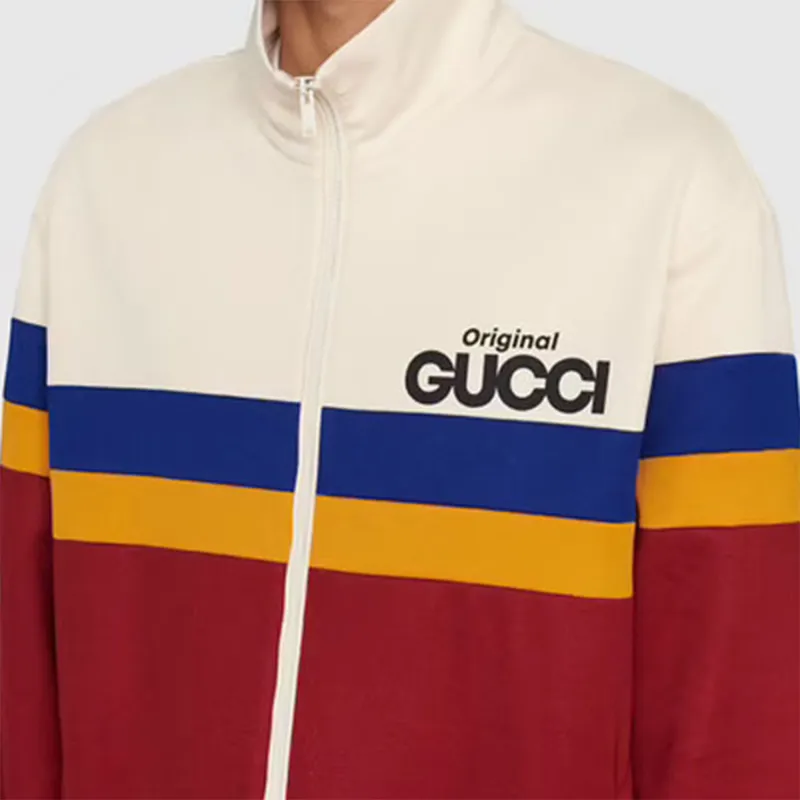 GUCCI Original GUCCI Print Jersey Jacket-4