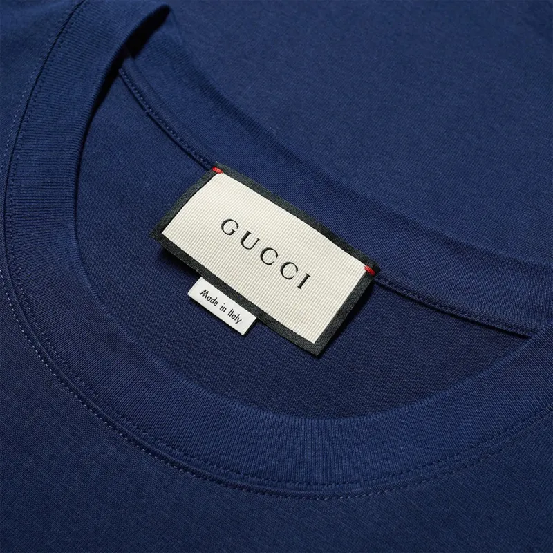 GUCCI T Shirts Men Dark Blue-4