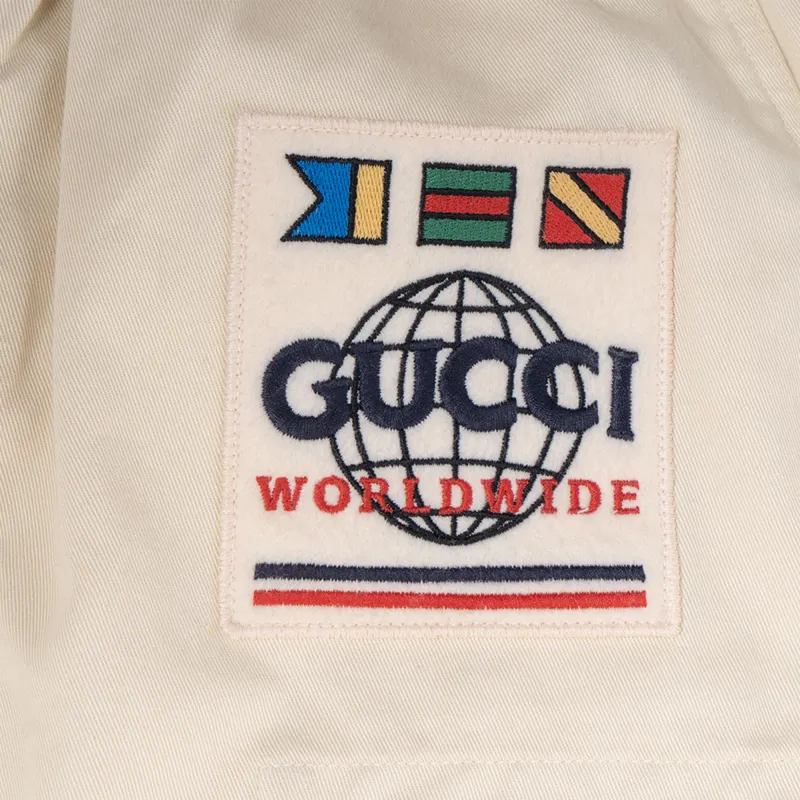 GUCCI Casual Shorts Men Ecru-4