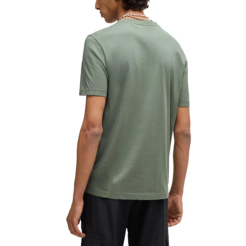 Hugo Smoke logo Cotton T shirt-3