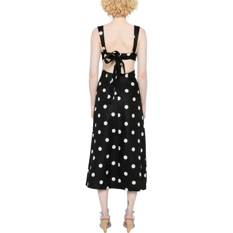 Zimmermann Polka Dot Tied Midi Dress-2