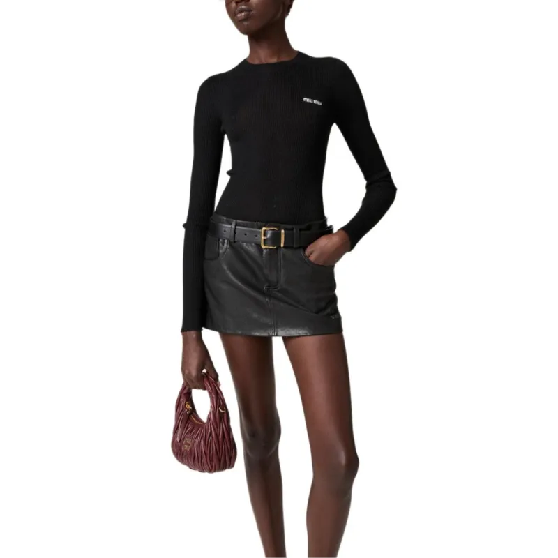 MIU MIU Cashmere Sweater Women's Black-2