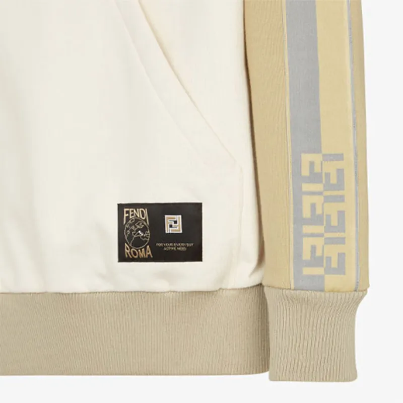 FENDI Sweatshirts Men Beige-4