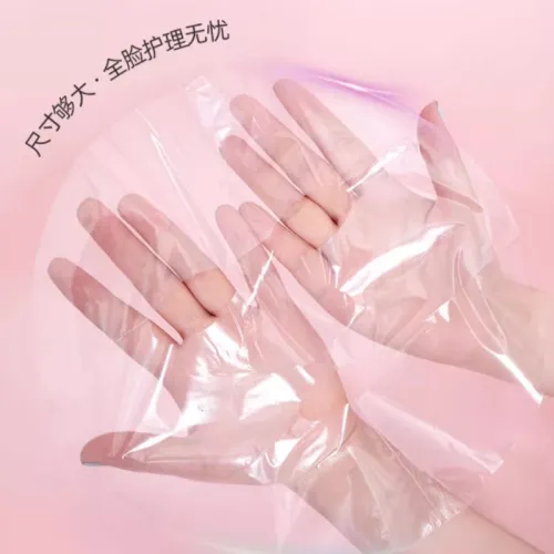 LEOUEANR Disposable Transparent Fresh Keeping Facial Mask Sheet Portable 100 Pc