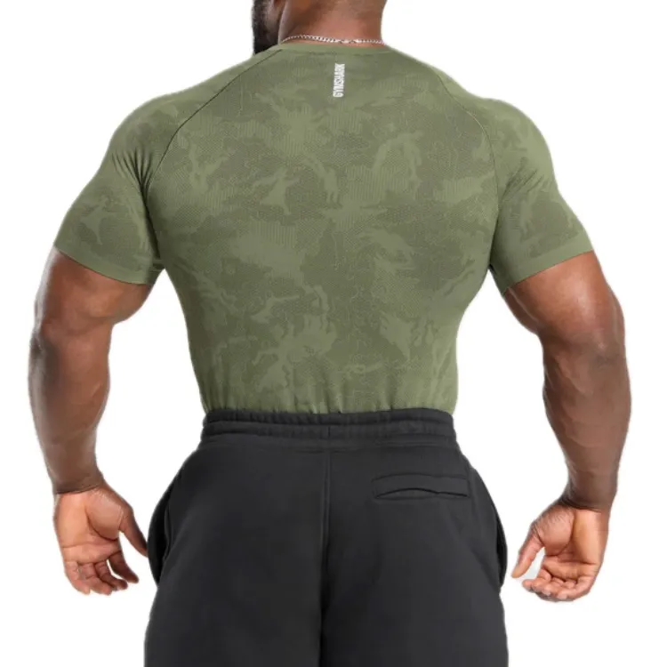 GYMSHARK T Shirts Men Green-3