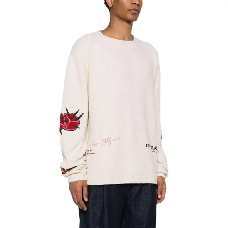 GCDS Patch Bouclé Jumper-2